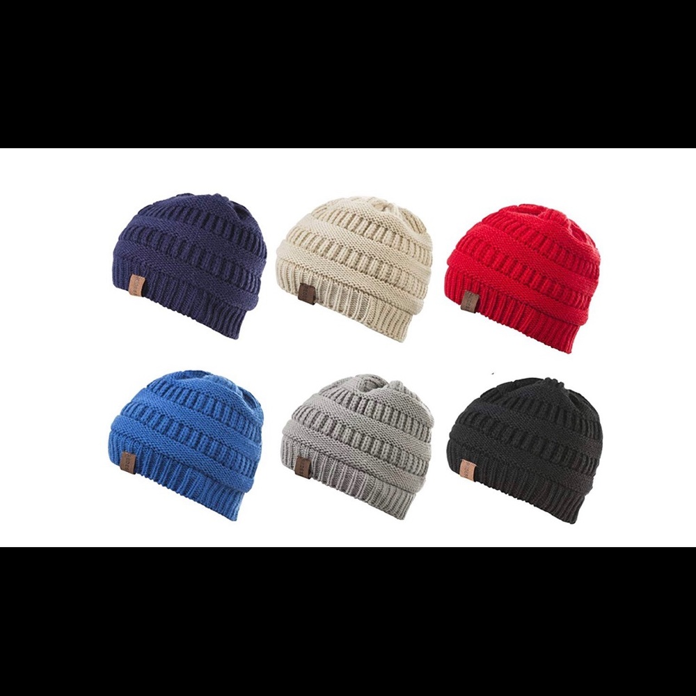 NWT baby knit fleece lined beanie hat